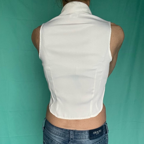 Mark Wonk Nark white crop top - Picture 6 of 16